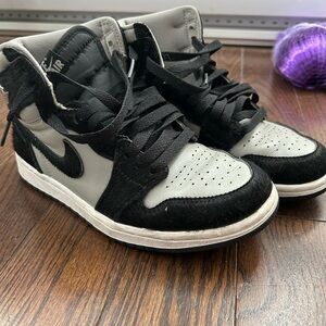 Nike Black and Gray Air Jordans